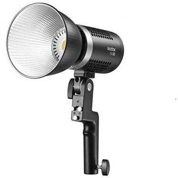 Godox ML60 LED Light, 60W, compact design, adjustable color temperature (3000K-6000K), high CRI (≥96), built-in battery option, lightweight, quiet operation, Bowens mount compatibility