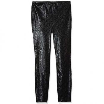 ONLY Carmakoma Carmaddie Faux Suede Snake Leggings, Negro