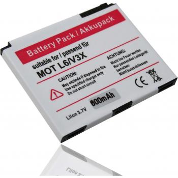 vhbw Batería Recargable Compatible con Motorola C257, C261, E690, E8, EM35, Krzr K1, L2, L6, L8 móvil, Smartphone