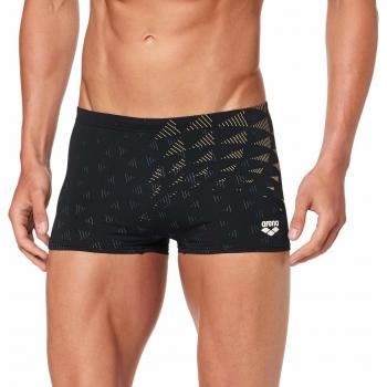Arena M Vision Short Bañador Corto Hombre One Tunnel, Black-Yellow Star, 80