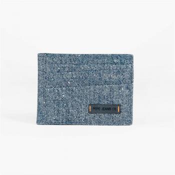 Pepe Jeans Jeans Tarjetero Azul 9,5x7,5 cms Piel