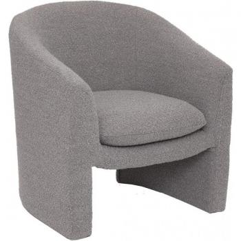 Sillón Kunjo Gris Atmosphera - Contrachapado, Espuma, Dimensiones 72 X 67 X 76.5 Cm, Rizado, Gris Ratón