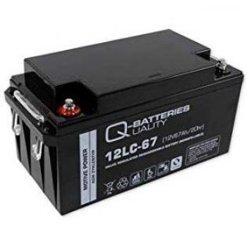 Q-Batteries 12LC-67 / 12V - 67Ah Blei Litio Zyklentyp AGM - Deep Cycle VRLA