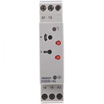 Omron H3DS Smart DIN Rail Timer 24-230V AC/DC with Delay Function, 5A, SPDT, 0.1s Timing