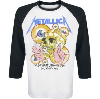 Metallica Shortest Straw Camisa Manga Larga Blanco-Negro S