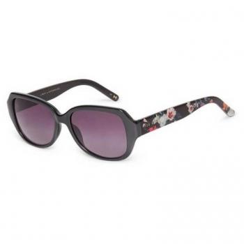 Ted Baker TB 1606 (001) Sunglasses - Black Women Sunglasses, Rectangle Womens Black Grey Gradient, One Size