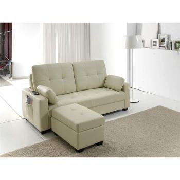 ECO-DE Sofá Cama con Ottoman