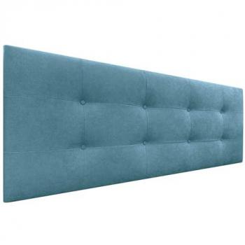 Cabecero Acolchado Capitone Tapizado en Tela Acualine Turquesa 135x60cm - Grosor 8cm para Camas de 120/135/140 cm