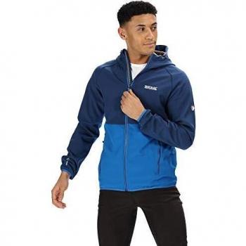 Regatta Arec Ii Extol - Chaqueta de softshell elástica repelente al agua para hombre, Hombre, RML153 2VI90, Prussian/Oxford Azul, XXL