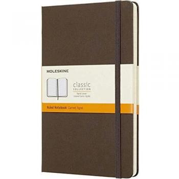 Moleskine Classic Notebook Large Ruled Hard Cover Earth Brown