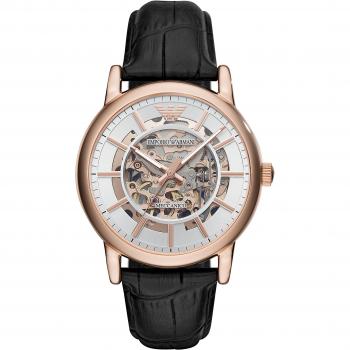 Reloj para Hombre Emporio Armani Luigi AR60007 Automático Sostenible de Piel Negro 43mm