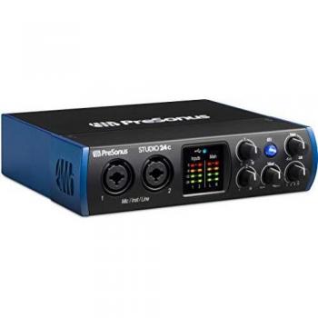 PreSonus Studio 24c USB-C Audio Interface for Recording, Streaming, Podcasting with Software Bundle including Studio One Artist and Ableton Live Lite DAW
