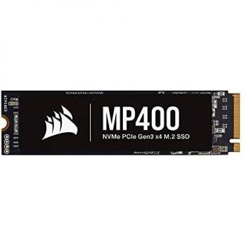 Corsair MP400 1TB Gen3 PCIe x4 NVMe M.2 SSD Velocidades de Lectura Secuencial de hasta 3.400 MB/s y de Escritura Secuencial de 3.000 MB/s, 3D QLC NAND de Adecuada Densidad Negro