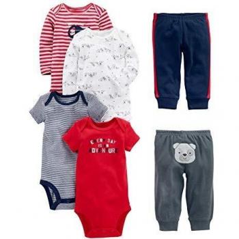Simple Joys by Carter's Conjunto de 6 piezas de body para bebé