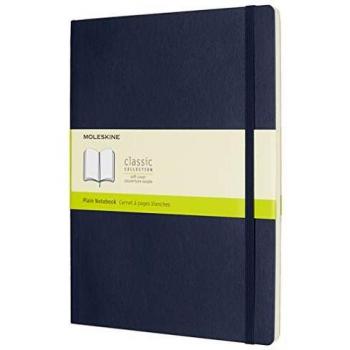 Moleskine Sapphire Blue Extra Large Plain Notebook Soft