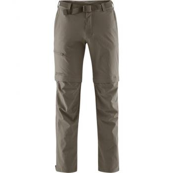 Maier Sports Tajo Zip-Off Outdoor Pants for Men - Teak, 2XL, Regular Fit, 90% Nylon, 10% Spandex, Brown