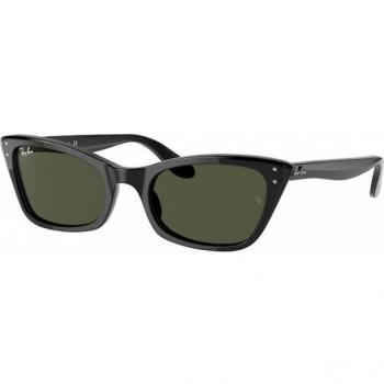 Ray-Ban Lady Burbank RB2299 901/31 Black/Green 52mm Sunglasses