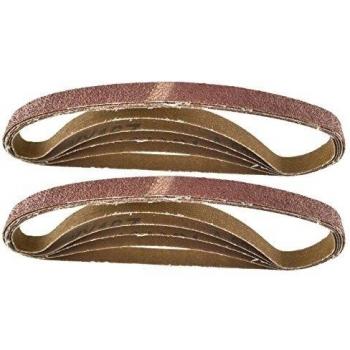 Correa archivo Finger Power Sander bandas lijadoras abrasivos 457mm x 13mm grano 60 10 pk