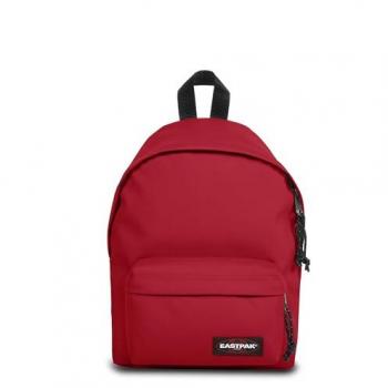 Mochila Eastpak Orbit 10L Scarlet Red, dimensiones 33.5 x 23 x 15 cm, color rojo oscuro y negro puro