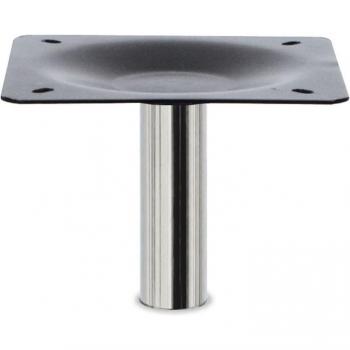 Columna Ø60 con placa para altura total 230 compatible con bases Cecy y Romina