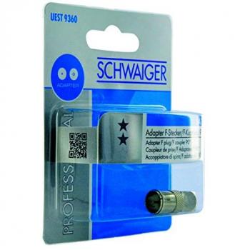 Adaptador Rápido F Angular Schwaiger UEST9360 531 Plata, 90° para Camping Sat-Anlage