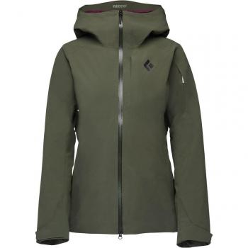 Black Diamond Women's Insulated Snow Jacket - Recon, Waterproof, Olive, Large