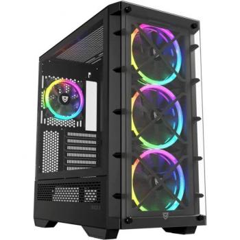 Nfortec Draco X Black Cristal Templado USB 3.2