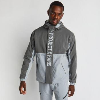 Project X Paris Colorblock Waterproof Hoodie - Grey - Size S