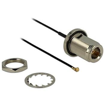 Cable de Antena RF 0,13m con Conector N Hembra a MHF/U.FL Macho, Impermeable