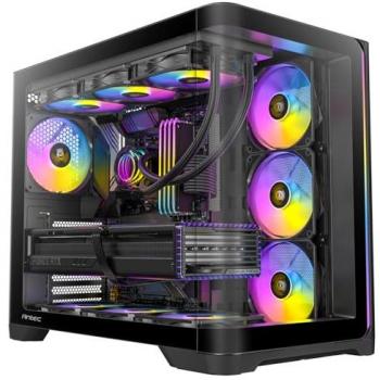 Caja Gaming Antec C5 Curve ARGB ATX/M-ATX/M-ITX, Vidrio Templado Curvado, 4 Ventiladores ARGB PWM, Soporte para Placas Base Traseras, Puerto Tipo C