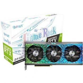 Palit GeForce RTX 3090 GameRock 24GB GDDR6X Graphics Card with ARGB SYNC, Angel ARGB, 10496 Core, 1395 MHz GPU, 1740 MHz Boost, 3 x DisplayPort, HDMI, Dual BIOS, 0-dB Tech