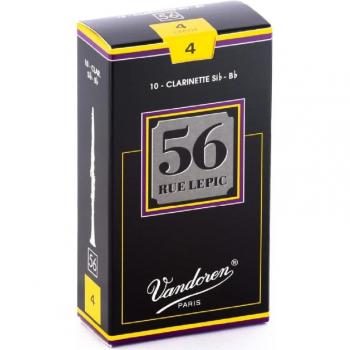 Vandoren 56 Rue Lepic Bb Clarinet Reeds Strength 4 (Box of 10)