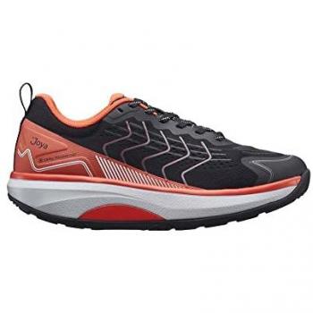 Authentic Leather Men's Sneakers Zack III in Black and Orange