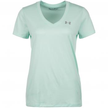 Under Armour Tech SSV - Solid Camiseta de Manga Corta, Mujer, Refresh Mint
