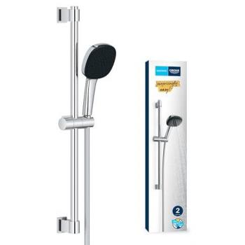 Columna de Ducha Grohe Vitalio Comfort 110 con Pomo de Ducha Redondo, 2 Chorros (RAIN y JET), Barra de 60 cm, Flexo de 1.750 mm, Acabado Crom