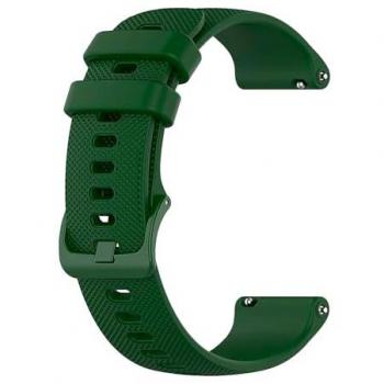 Correa de Silicona Verde Militar de 22mm Compatible con Samsung Galaxy Watch y Amazfit GTR 2-2e-3-3pro-4, Longitud: 92mm-120mm, Liberación Rápida