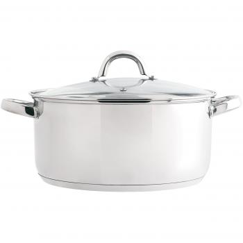 Quid Ottawa - Cacerola de 22 cm con tapa, acero inoxidable
