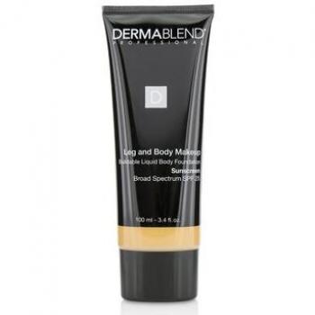 Dermablend Leg and Body Makeup Buildable Liquid Body Foundation Sunscreen Broad Spectrum SPF 25 - #Medium Natural 40N 100ml/3.4oz