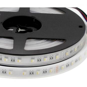 Tira LED RGBW de alta calidad EPISTAR SMD5050, resistente al agua IP67, 5 metros de longitud con 60 LEDs por metro y tecnología 4 en 1 - ideal para iluminación decorativa interior y exterior