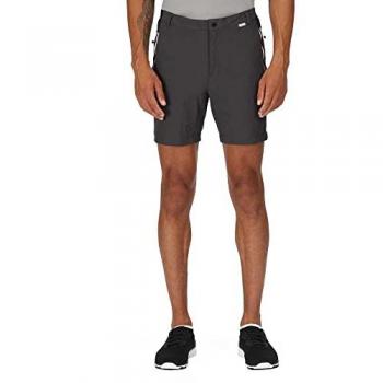 Regatta Men's Water-Repellent Mountain II Hiking Shorts Ash/Black, Size 36