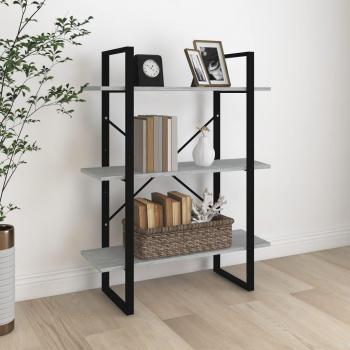 Estantería Sonoma gris 80x30x105 cm madera contrachapada
