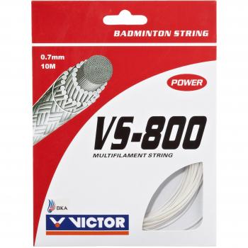 VICTOR Cordaje para bádminton VS-800 white Set, blanco, 10 m