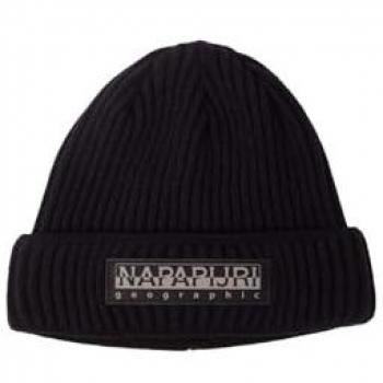 Napapijri Vispa Black Beanie for Men - One Size