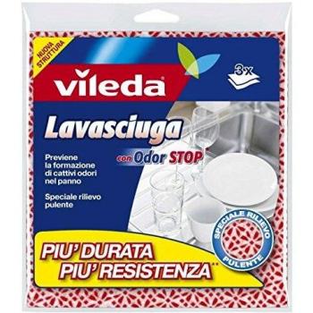 Paño Fregador Vileda Lavasciuga con Control de Olores - 3 Piezas