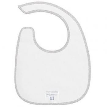 Cambrass Stela - Babero cuadrado con velcro, color gris / estrella