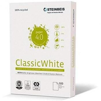 Steinbeis ClassicWhite DIN A4, Papel multifunción, Color Blanco, 80 g/m², 5 x 500 hojas