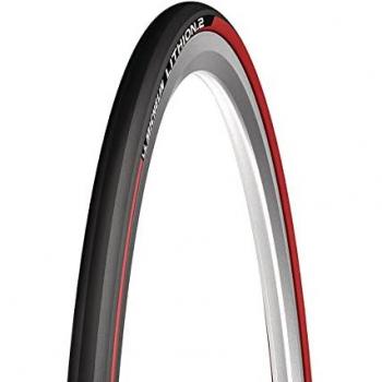 Cubierta de carretera Michelin Lithion 2 Performance Line 700c x 25, características: tamaño 700x25C (25-622), diseño rojo, ideal para deportes y aire libre