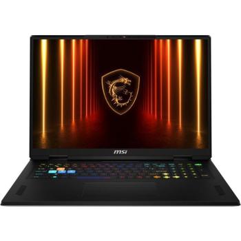 Portátil Gaming MSI Vector A18 HX, AMD Ryzen 9 9955HX, 32GB RAM, 1TB SSD, RTX 5080, Pantalla de 18