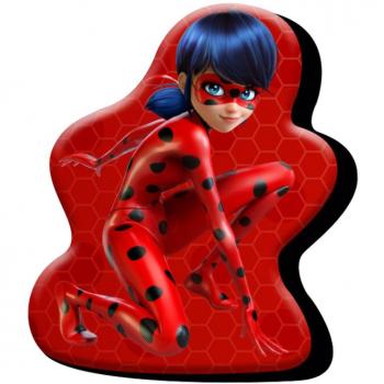 Kids- Cojín con Diseño Ladybug, Color Rojo, 37.0x30.0x5.0 cm