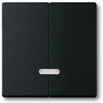 Future Linear Matte Black Dimmer Switch Cover Plate 6545-885